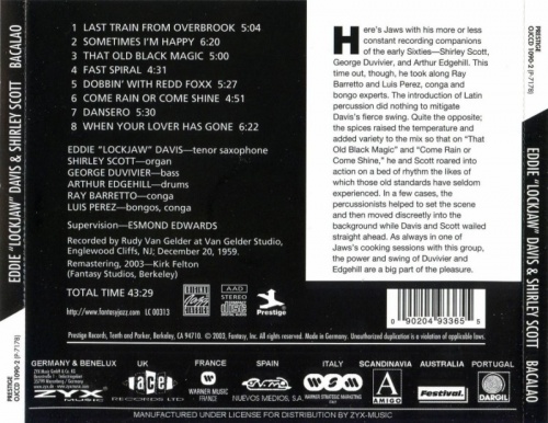 Eddie 'Lockjaw' Davis & Shirley Scott - Bacalao (1959) (2003) Lossless