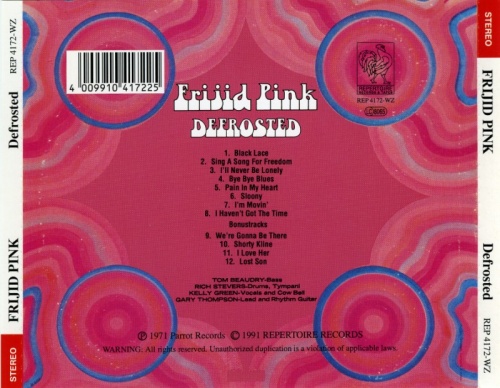 Frijid Pink - Defrosted (1971) (1991) Lossless