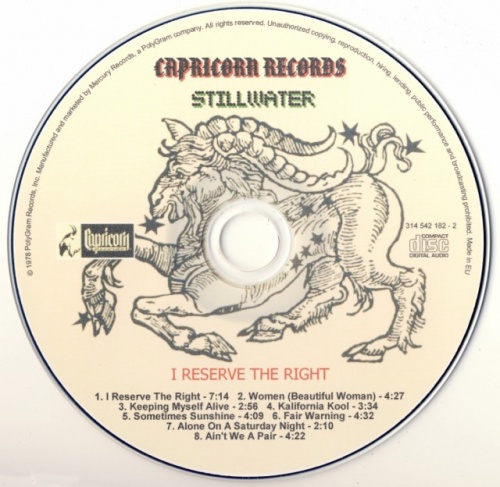 Stillwater - I Reserve The Right (1978) (Remastered, 2007) Lossless