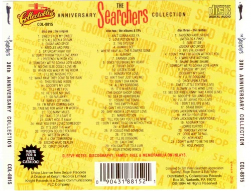 The Searchers - The Searchers 30th Anniversary Collection (1962-1992) 3CD Lossless