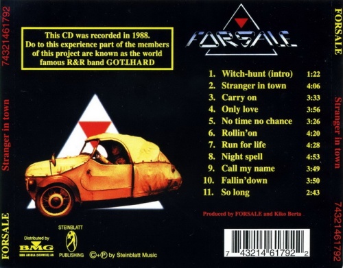 Forsale - Stranger In Town (1988) (Lossless)