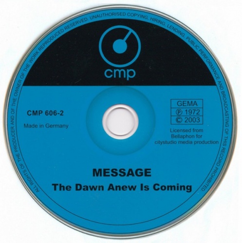 Message - The Dawn Anew Is Coming (1972) (2003) Lossless