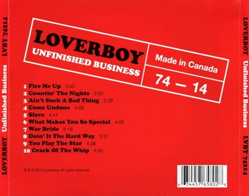 Loverboy - Unfinished Business (2014)