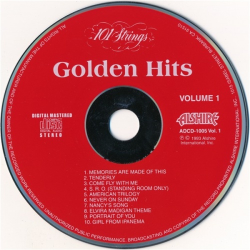 101 Strings Orchestra -  Golden Hits: The Sound Of Magnificence Vol.1&2 (1993)(Lossless + mp3)