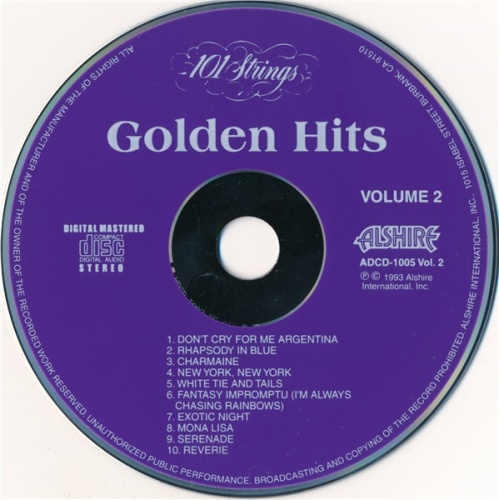 101 Strings Orchestra -  Golden Hits: The Sound Of Magnificence Vol.1&2 (1993)(Lossless + mp3)