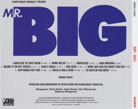 Mr. Big - Collection (1989-1996) [4 Japan Edit. SHM-CD 2009] Lossless