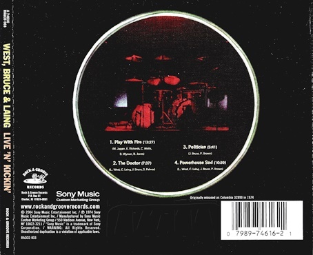 West, Bruce & Laing - Live 'n' Kickin' (1974) [Reissue 2004] Lossless