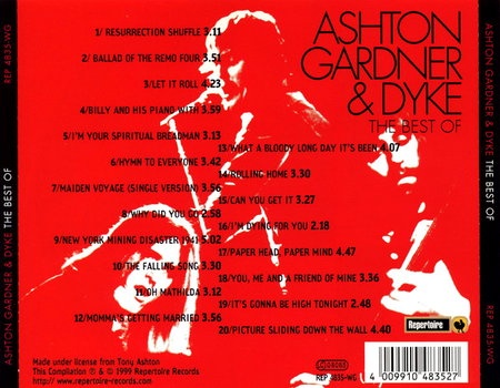 Ashton, Gardner & Dyke - The Best Of (1999)Lossless Ashton, Gardner & Dyke - The Best Of (1999)Lossless