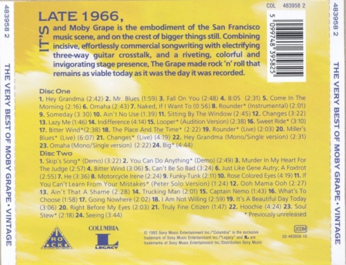 Moby Grape - Vintage The Very Best of Moby Grape (1993) 2CD Lossless