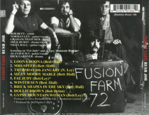 Fusion Farm - Rush Job (1971) [2016] Lossless