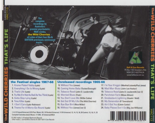 The Wild Cherries - That's Life (1965-68) (2007) Lossless