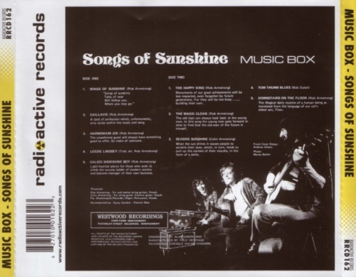 Music Box - Songs Of Sunshine (1972) (2006) Lossless