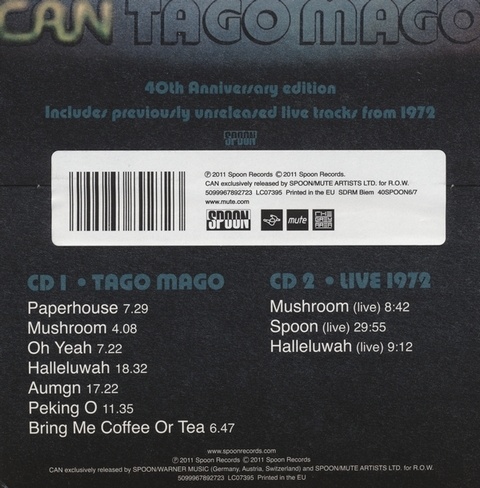 Can - Tago Mago (1971-72) (40th Anniversary Edition, 2011) 2CD Lossless