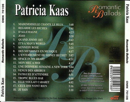 Patricia Kaas  &#8206; Romantic Ballads (Compilation) 1998