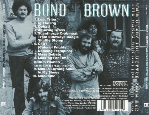 Bond + Brown - Two Heads Are Better Than One (1972) (Remastered, 2009) Lossless