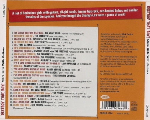 VA - Destroy That Boy! More Girls With Guitars (1965-68) (2009) Lossless