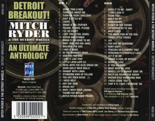 Mitch Ryder And The Detroit Wheels - Detroit Breakout! An Ultimate Anthology (1966-68) (1997) 2CD Lossless
