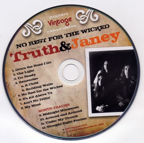 Truth and Janey - No Rest for the Wicked (1976) Remastered (2007) Lossless