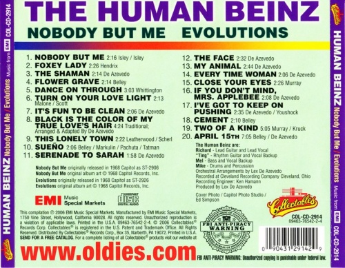 The Human Beinz - Nobody But Me / Evolutions (1968) (2006) Lossless