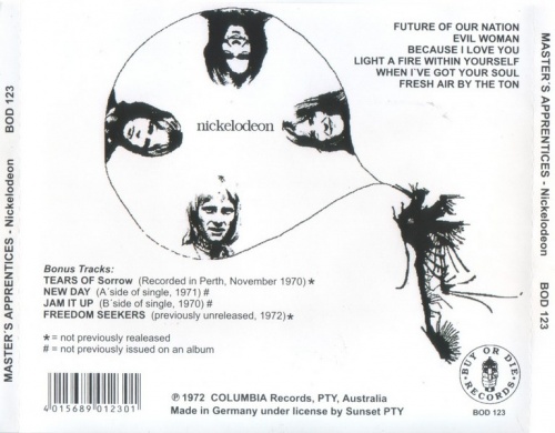 The Master's Apprentices - Nickelodeon (1972) (Remastered, 2002) Lossless