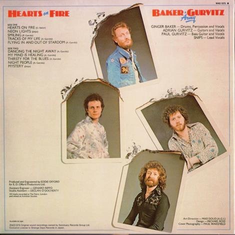 The Baker Gurvitz Army - Hearts On Fire [Mini LP Japan Reissue 2005] (1976) Lossless