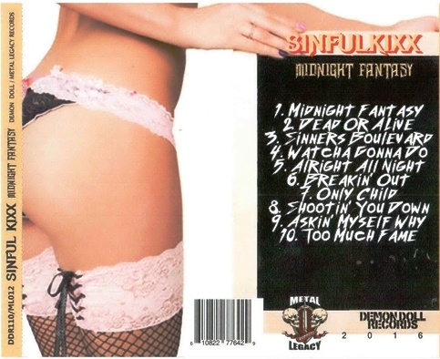 Sinful Kixx - Midnight Fantasy (1992) [Reissue 2016] Lossless