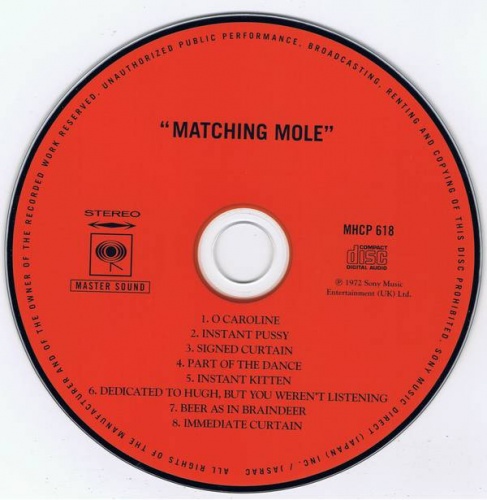 Matching Mole - Matching Mole (1972) (Japan remaster, 2005) Lossless