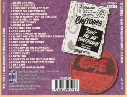 The Cleftones - Heart and Soul / For Sentimental Reasons [1961/1962] (Remastered, 1998)Lossless