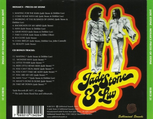 Jade Stone & Luv - Mosaics Pieces Of Stone (1977) (Remastered, 2008) Lossless