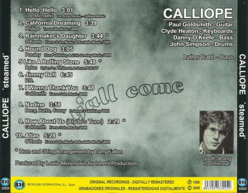 Calliope - Steamed (1969) [Remastered, 2008] Lossless