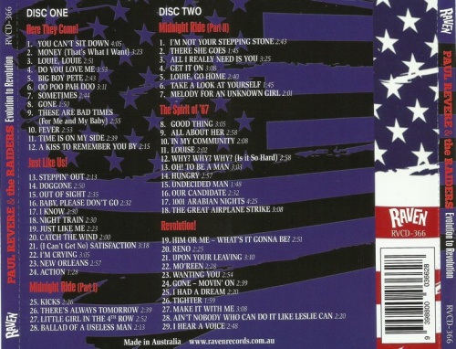 Paul Revere & The Raiders - Evolution To Revolution 5 Classic Album (1965-67) (2013) Lossless