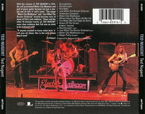 Ted Nugent - Ted Nugent 1975/1999 Remastered (LOSSLESS) 