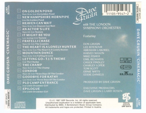 Dave Grusin - Cinemagic (1987) Lossless