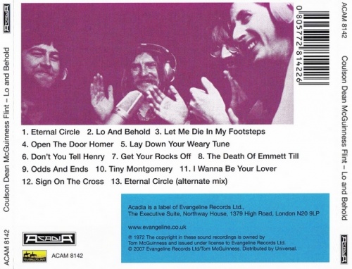 Coulson, Dean, McGuinness, Flint - Lo And Behold  (1972) (2007) Lossless