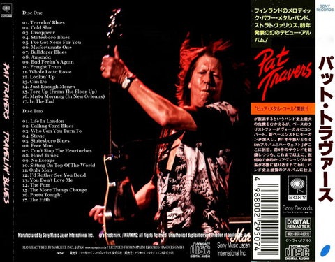 Pat Travers - Travelin' Blues (Compilation) 2020