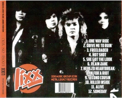 Lixx - Loose On You (2018) [Reissue] Lossless