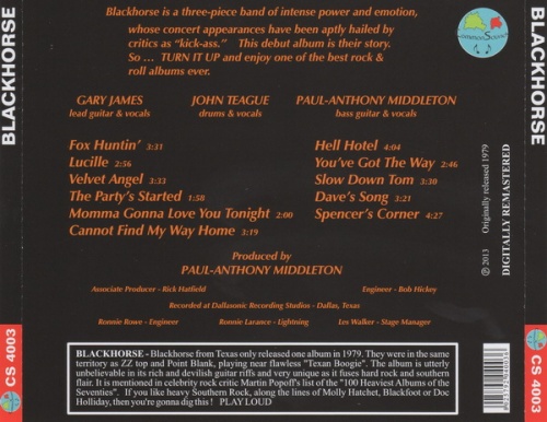 Blackhorse - Blackhorse (1979) (Lossless+MP3)
