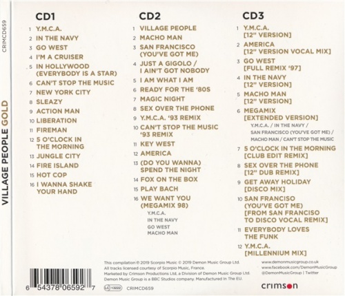 Village People - Gold (3 CD Set) (2019) (Lossless + mp3)